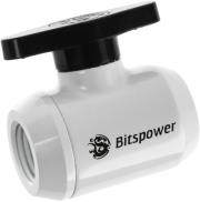bitspower shutoff valve 1 4 inch white photo