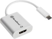 silverstone sst ep07w usb 31 typ c to hdmi adapter white photo