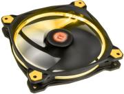 thermaltake riing 14 led fan yellow 140mm photo