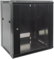 intellinet 711883 19 12u 570x600mm wall mounted cabinet flatpack black photo
