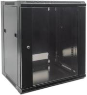 intellinet 711869 19 12u 570x450mm wall mounted cabinet flat pack black photo