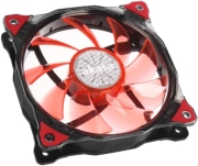 akasa ak fn091 rd 12cm vegas 15 red led fan with anti vibe dampening pads sleeve bearing photo