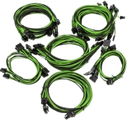 super flower sleeve cable kit pro black green photo super flower sleeve cable kit pro black green photo