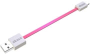 akasa ak cbub16 15pk proslim super slim usb 20 type a male to micro b cable 15cm pink photo