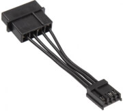 kolink power cable adapter 4 pin molex to floppy 5cm black photo