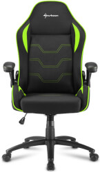sharkoon elbrus 1 gaming chair black green photo