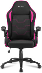 sharkoon elbrus 1 gaming chair black pink photo