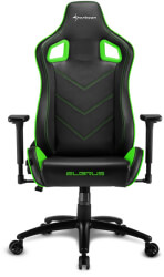 sharkoon elbrus 2 gaming chair black green photo