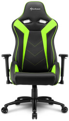 sharkoon elbrus 3 gaming chair black green photo