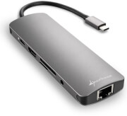 sharkoon usb 30 type c combo adapter dark grey photo