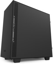 case nzxt h510i smart matte mid tower with tempered glass black red photo