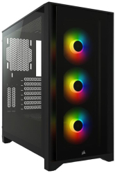 case corsair 4000x icue rgb tempered glass mid tower atx black photo