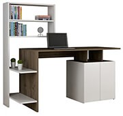 grafeio me bibliothiki rochell melamini karydi me leyko 1463x55x1288cm hm888611 photo grafeio me bibliothiki rochell melamini karydi me leyko 1463x55x1288cm hm888611 photo