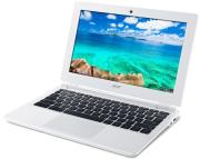 laptop acer chromebook cb3 111 c8ub 116 intel dual core n2830 2gb 16gb emmc google chrome white photo