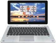 tablet mls magic 116 ips quad core 32gb wifi bt android 51 windows 10 silver with keyboard photo