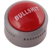 bull shit button photo
