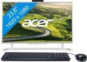 acer aspire ac24 760 i7008 nl all in one 238 intel core i3 6100u 4gb 1tb 128gb windows 10 silver photo