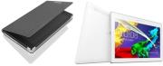 tablet lenovo tab2 a10 30 101 ips quad core 16gb 2gb ram white lenovo folio case grey photo