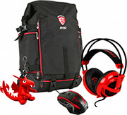 msi winter x mas bundle backpack mouse headset photo