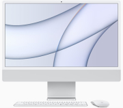 apple imac mgtf3ze a 24 retina 45k apple m1 8 core 8gb 256gb 7 core m1 gpu silver 2021 photo