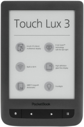 pocketbook touch lux 3 pb626 6 e ink carta hd ereader wi fi grey photo