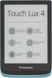 pocketbook touch lux 4 6 e ink carta ereader wi fi emerald photo