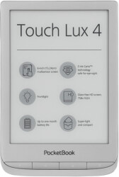 pocketbook touch lux 4 6 e ink carta ereader wi fi silver photo