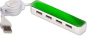 dicota branch mini usb hub green photo