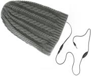 forever winter hat with handsfree grey braids photo