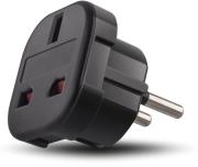 forever travel adapter eu uk black reymatos photo