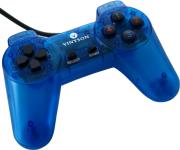 vinyson usb game controller for pc blue photo