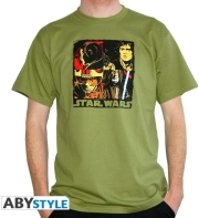 star wars t shirt pop art man ss green l photo