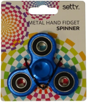 setty metal hand fidget spinner blue photo