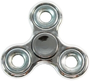 fidget spinner toy silver metal photo