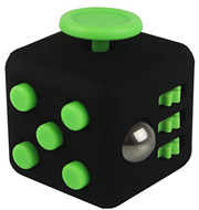 fidget cube black green photo