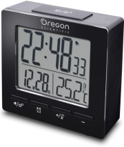 oregon scientific rm511 radio controlled alarm clock black photo