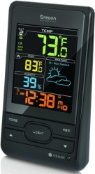oregon scientific bar206s wireless weather forecast temperature station color lcd screen photo