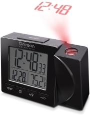 oregon scientific rm512p projection clock with indoor temperature grey photo