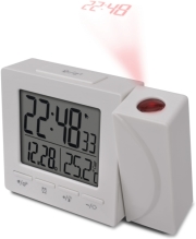 oregon scientific rm512p projection clock with indoor temperature grey white photo