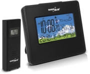 greenblue gb147b wireless weather station dcf in out humidity phases of the moon gb147b black photo