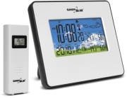 greenblue gb147w wireless weather station dcf in out humidity phases of the moon gb147b white photo