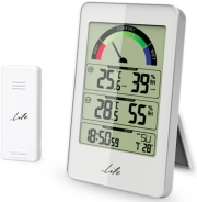 life wes 203 weather station with wireless outdoor sensor and clock with alarm function photo