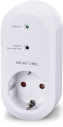 ednet 84291 smart plug indoor receiver unit white photo
