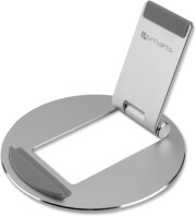 4smarts foldable aluminium stand for tablets and smartphones silver photo