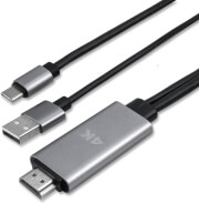 4smarts usb type c to hdmi cable 18m incl charging function black photo