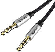 baseus cable yiven audio 35mm m30 15m silver black photo