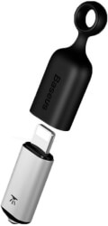 baseus smartphone ir remote control lightning 8 pin silver black photo