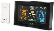 life tundra curved design weather station with wireless outdoor sensor and alarm clock photo