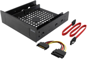 akasa ak hda 12 525 front bay adapter for a 35 device hdd 25 hdd ssd with sata cables photo