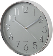 hama 186390 hama elegance wall clock 30 cm quiet silver grey photo hama 186390 hama elegance wall clock 30 cm quiet silver grey photo